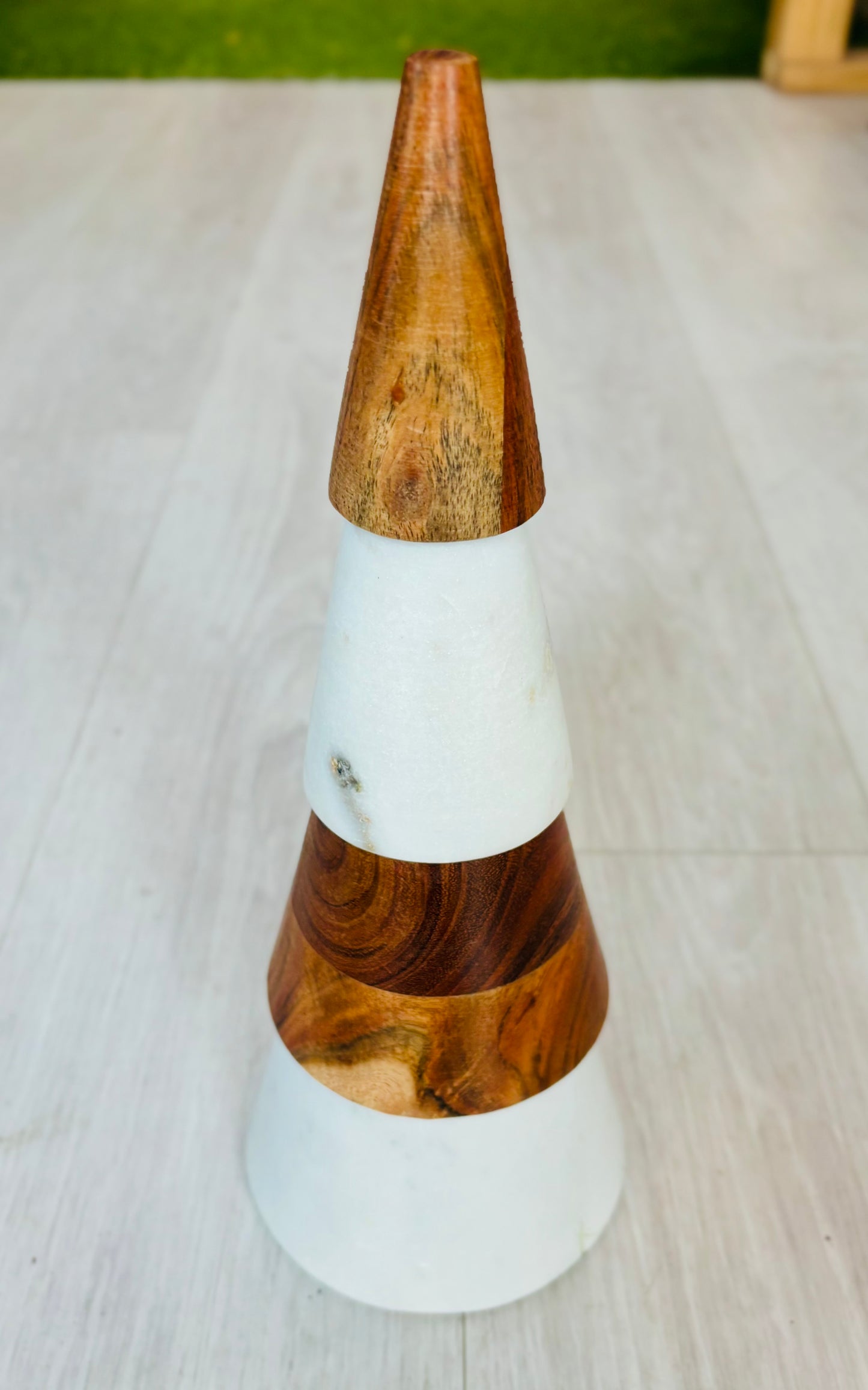 Wood and Marble Holiday Tree