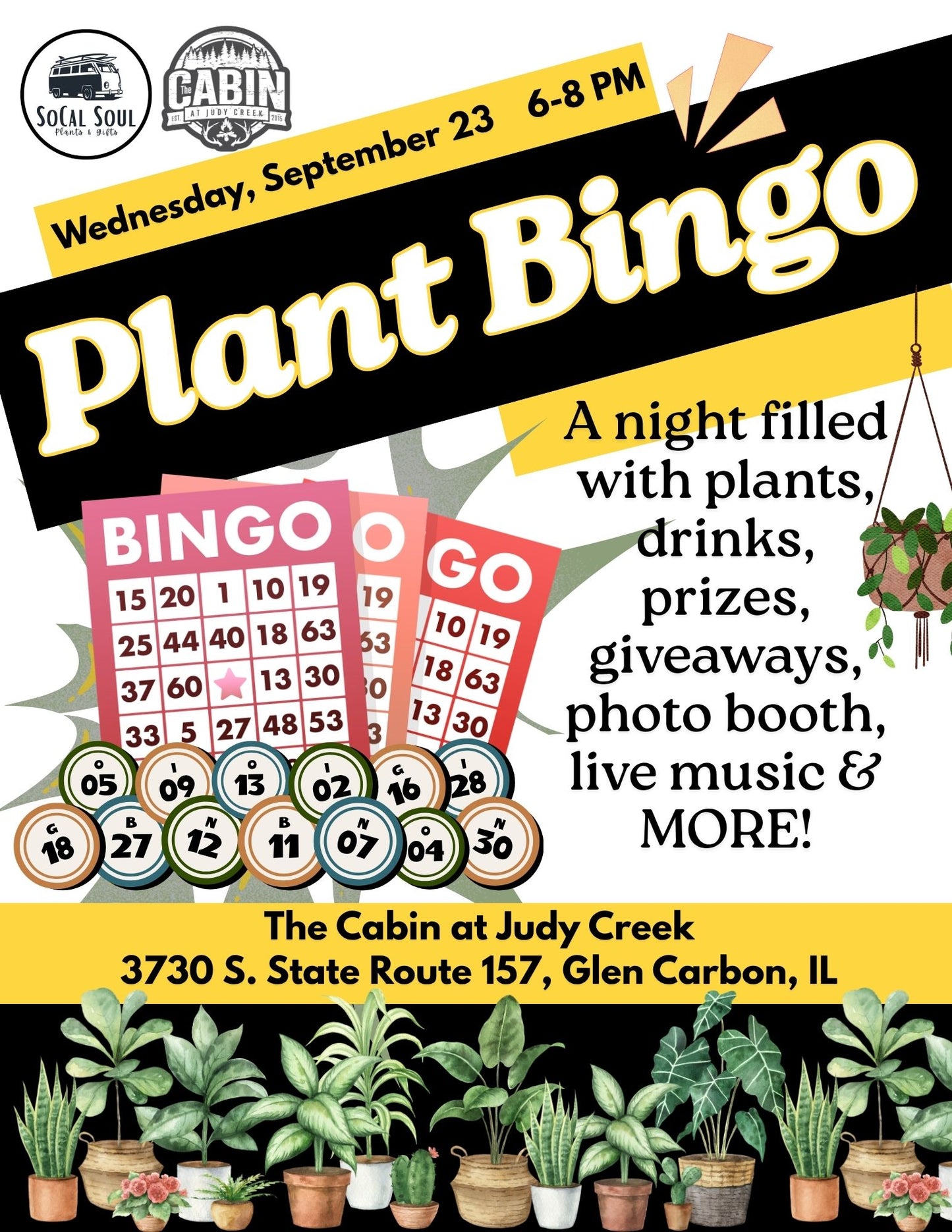 Plant Bingo - September 23rd
