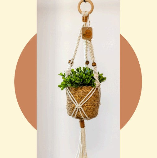 hanging macrame planter Macrame Workshop: Classic Plant Hanger