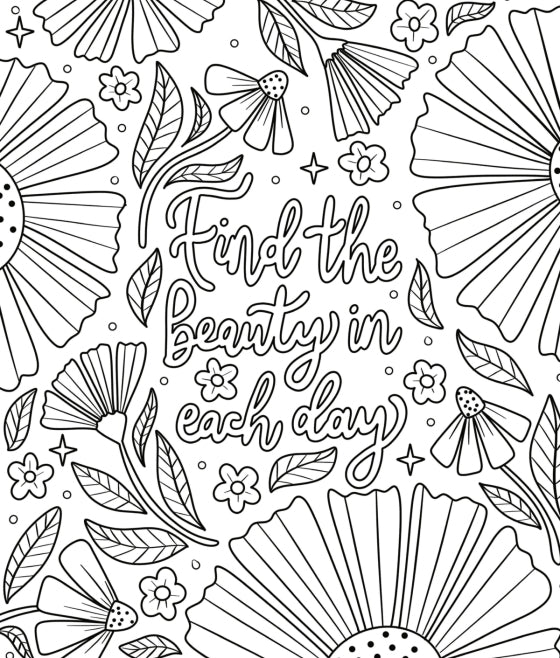 Adult Coloring Book: Embrace the Beauty