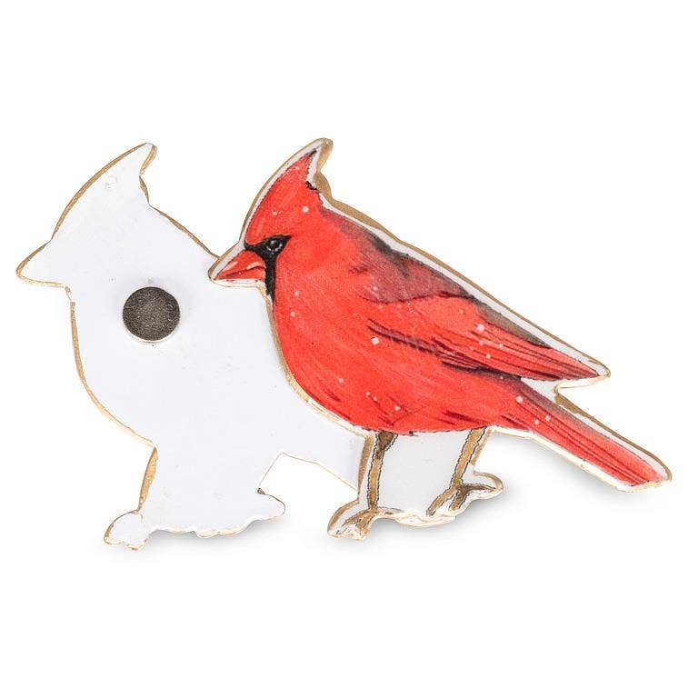 Screen Door Cardinal Two-Sided Magnet
