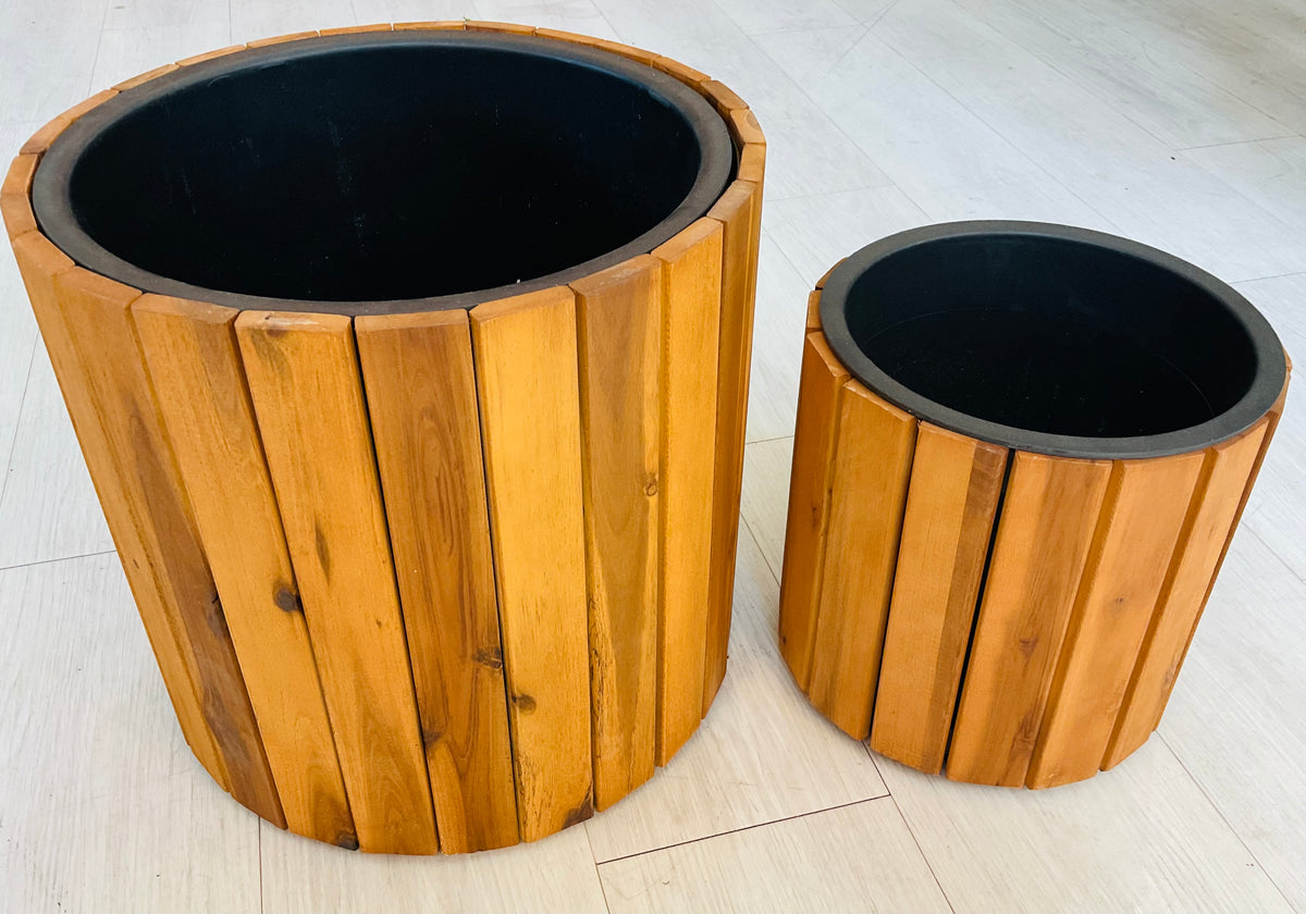 Wood Panel Planters