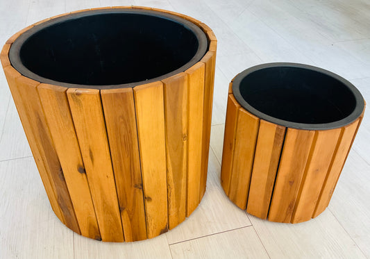 Wood Panel Planters