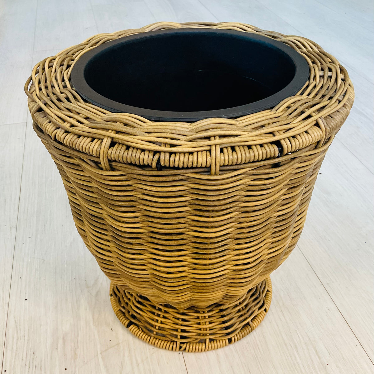 Tapered Wicker Planter
