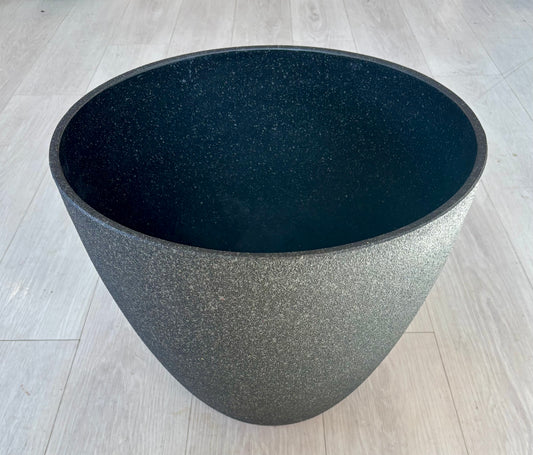 17" Speckled Black Planter