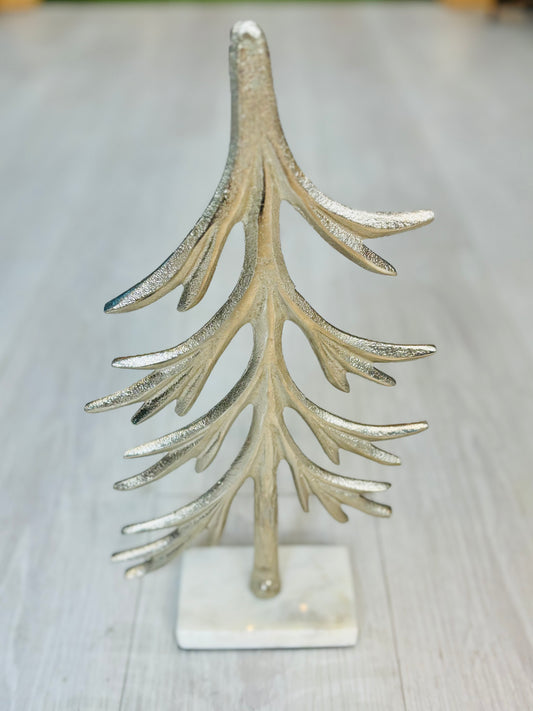 Silver Metal Holiday Tree