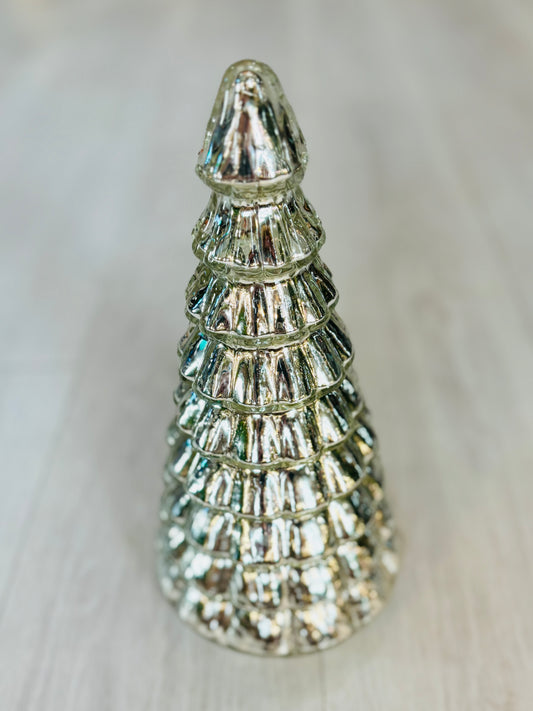 Silver Glass Holiday Tree