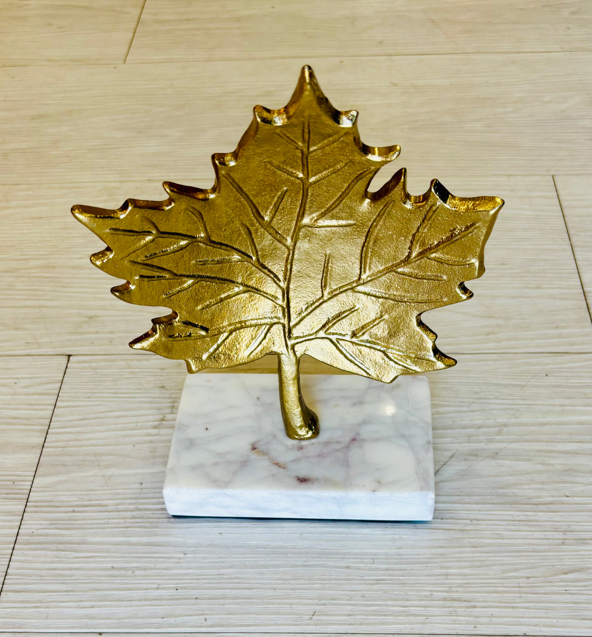 Metal Fall Leaf Decor