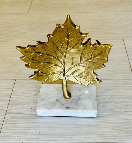 Metal Fall Leaf Decor