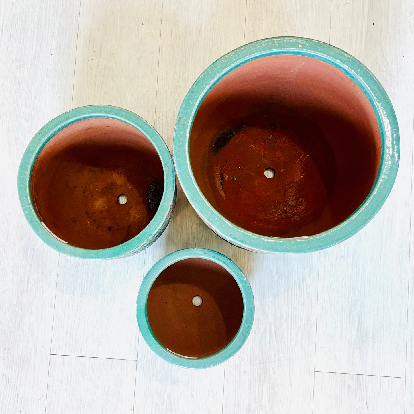 Osiris Pots Aged Turquoise