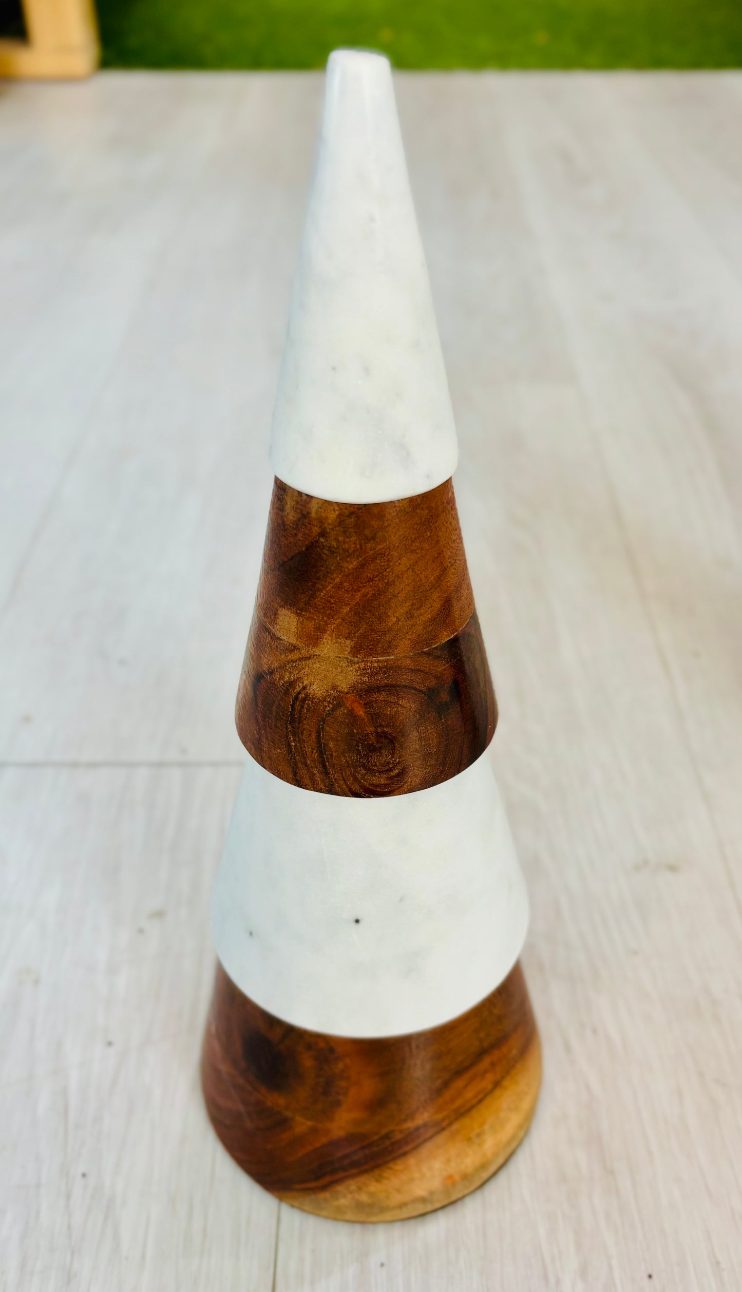 Wood and Marble Holiday Tree