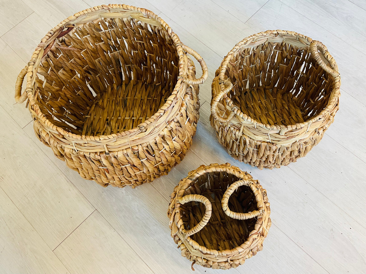 Woven Wicker Basket Set