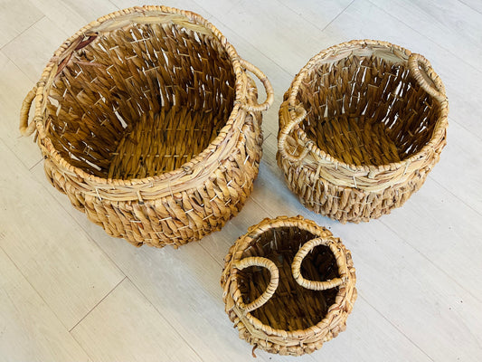 Woven Wicker Basket Set