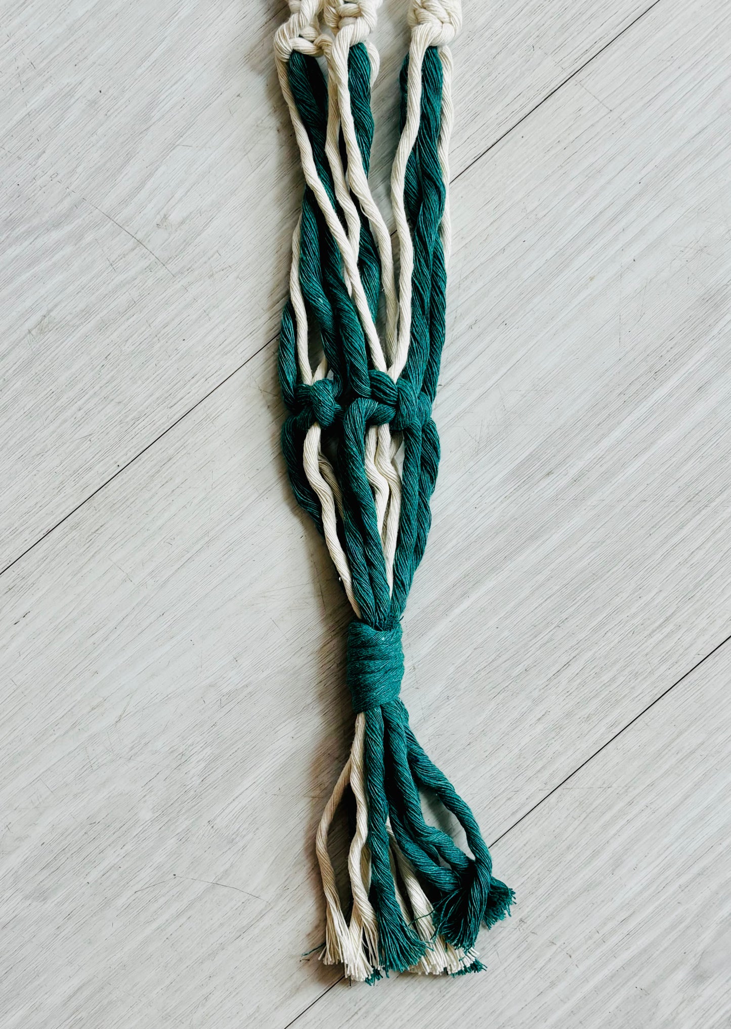 The Shine Effect - Macrame Plant Holder - Large Twisted