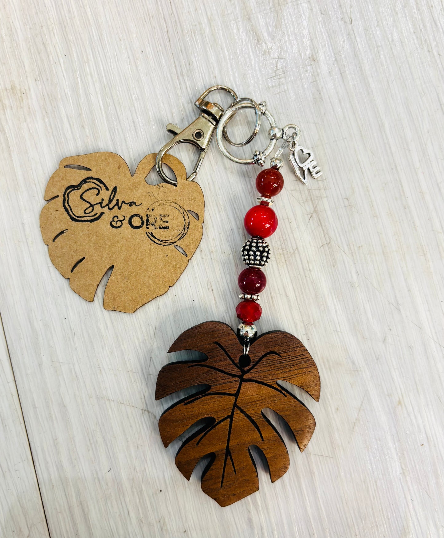 Silva & Ore Monstera Leaf Bag Charm