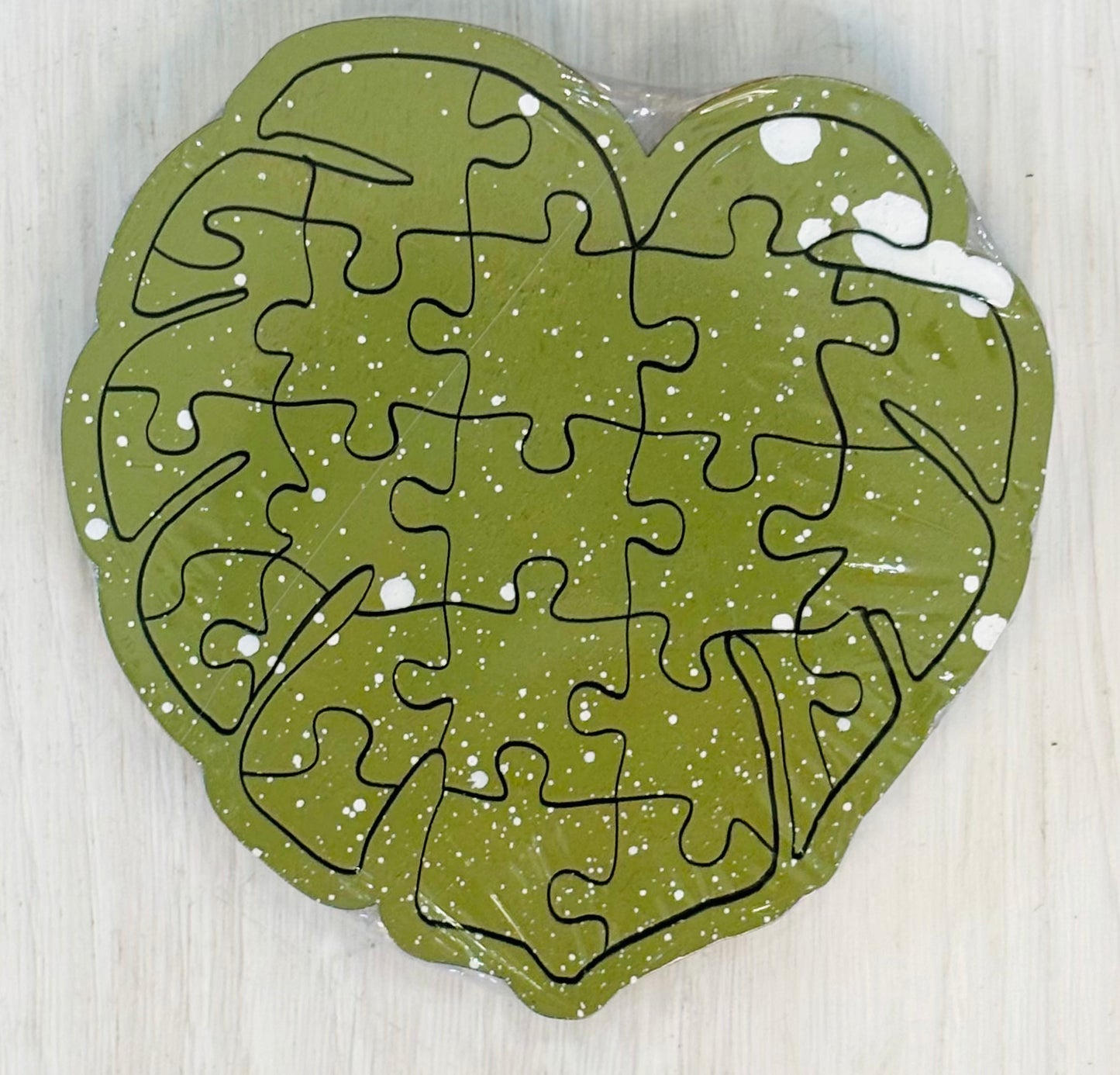 Silva & Ore Wooden Monstera Jigsaw Puzzle