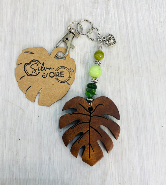Silva & Ore Monstera Leaf Bag Charm