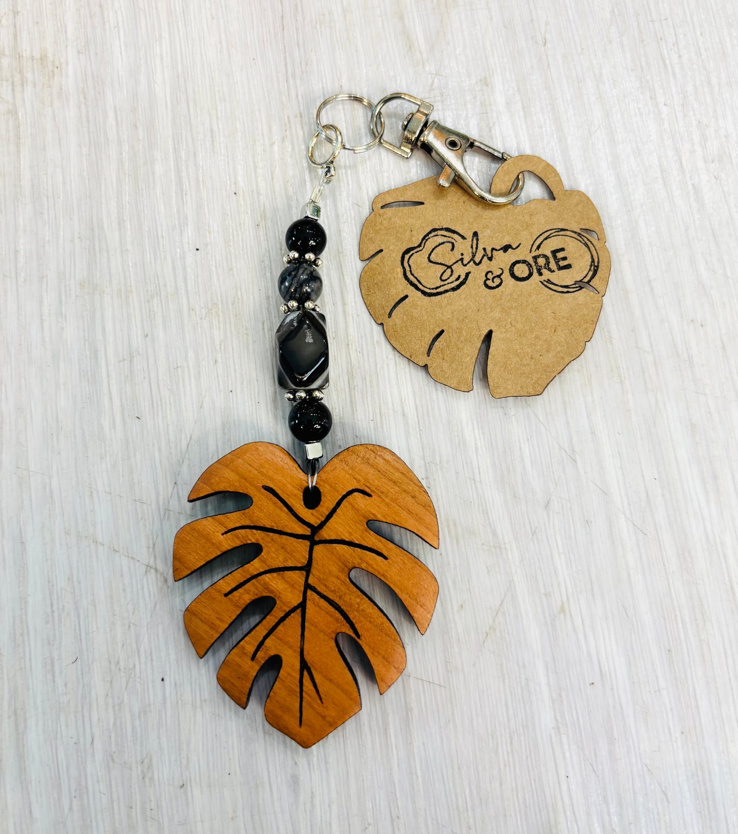 Silva & Ore Monstera Leaf Bag Charm