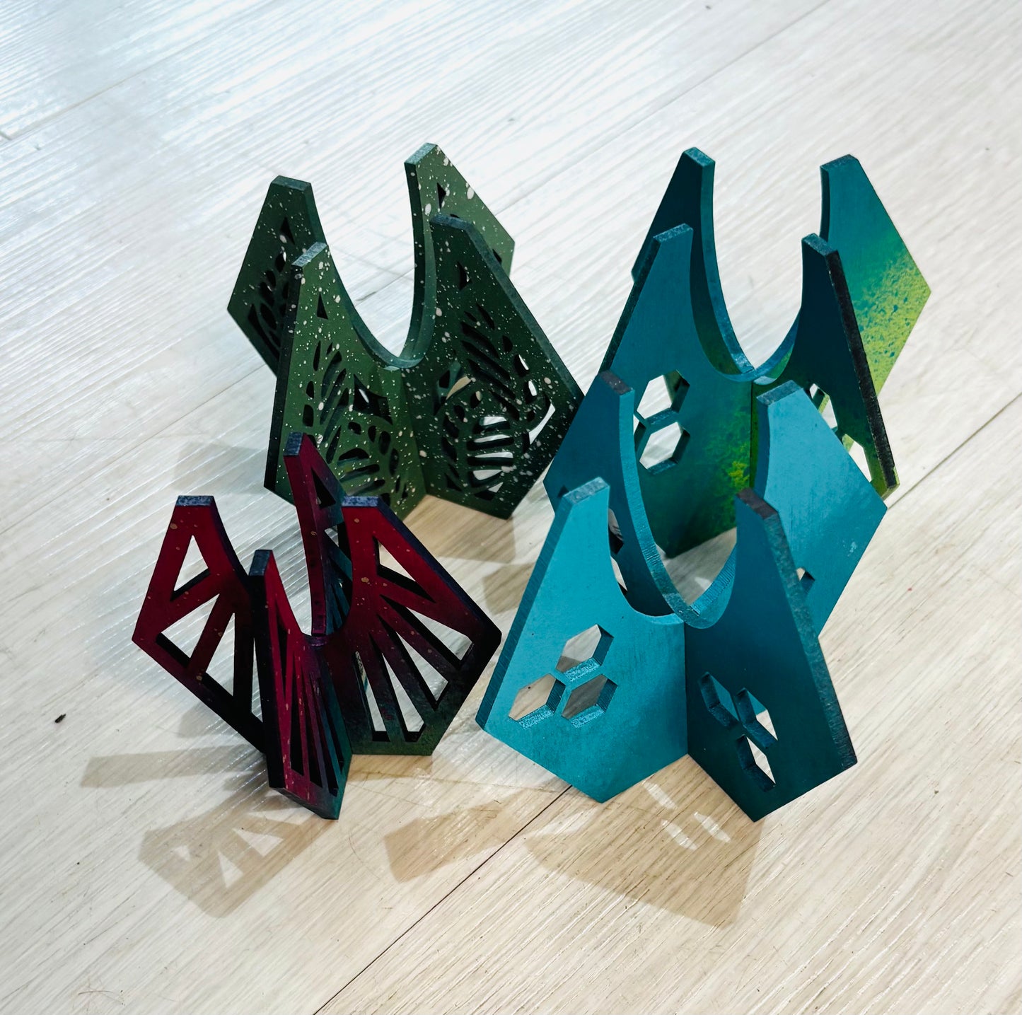 Silva & Ore Table Top Cross Hatch Airplant Holders
