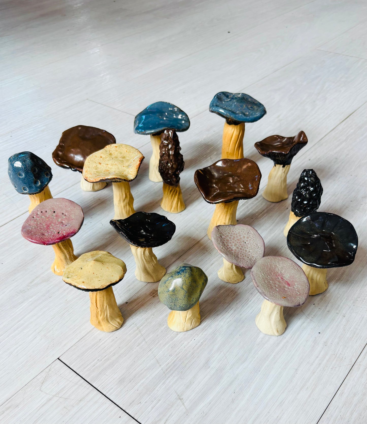 Glazed Ceramic Mushrooms