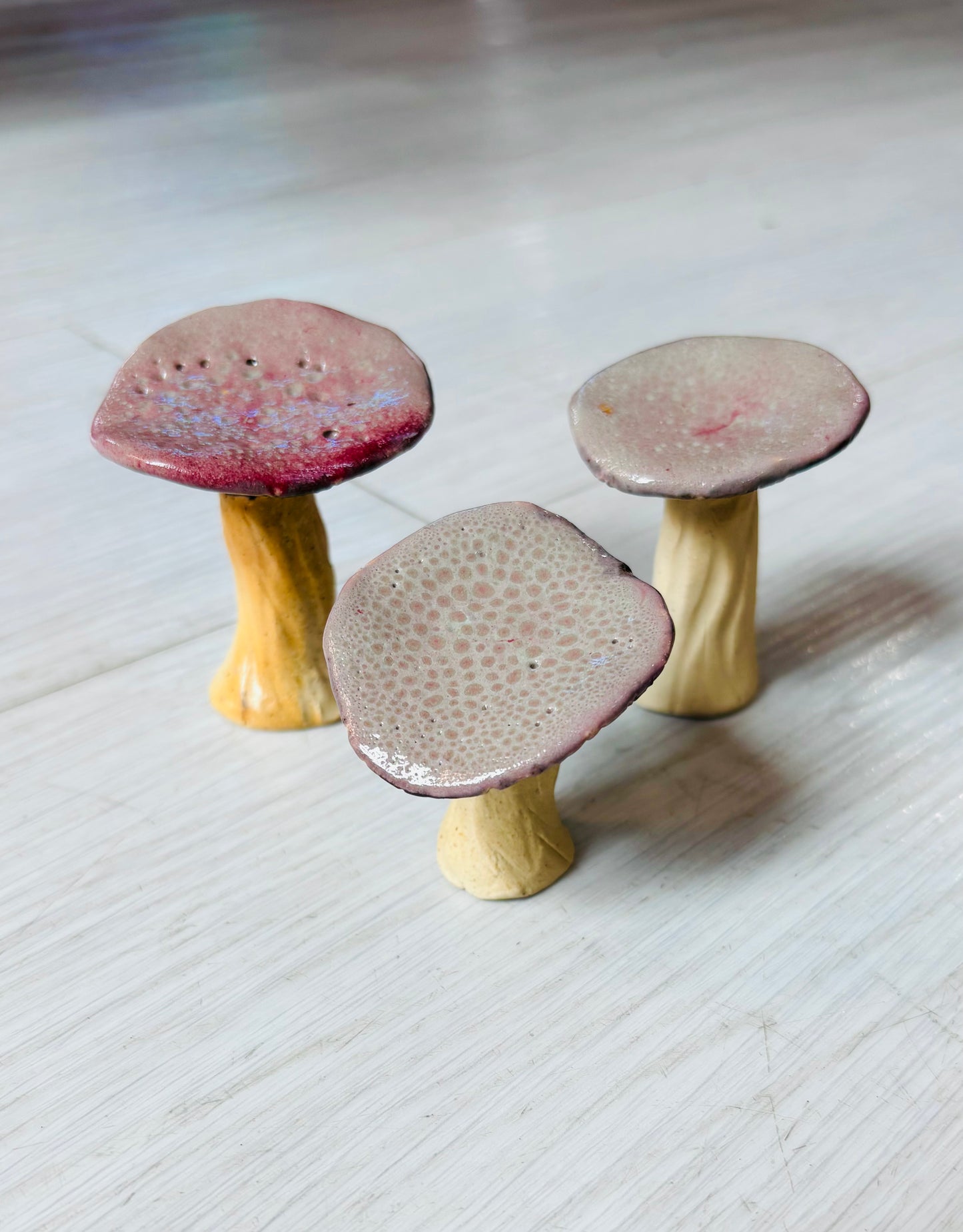 Glazed Ceramic Mushrooms