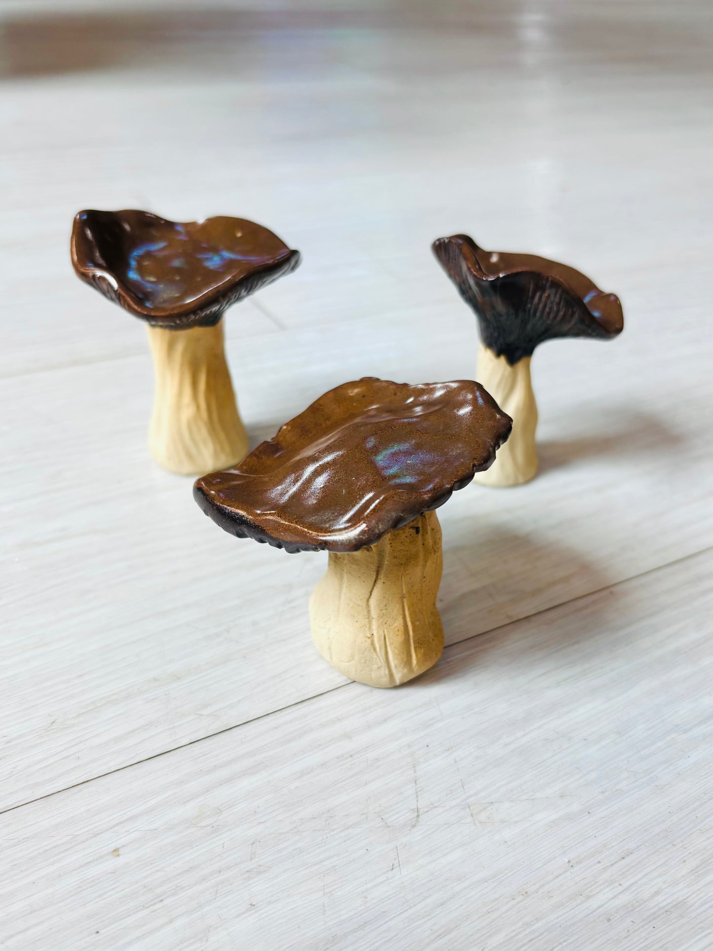 Glazed Ceramic Mushrooms