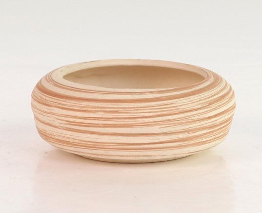 Ceramic Wooden Pattern Small Pots