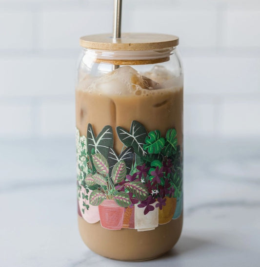 Houseplants Glass Cup