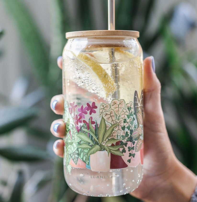 Houseplants Glass Cup