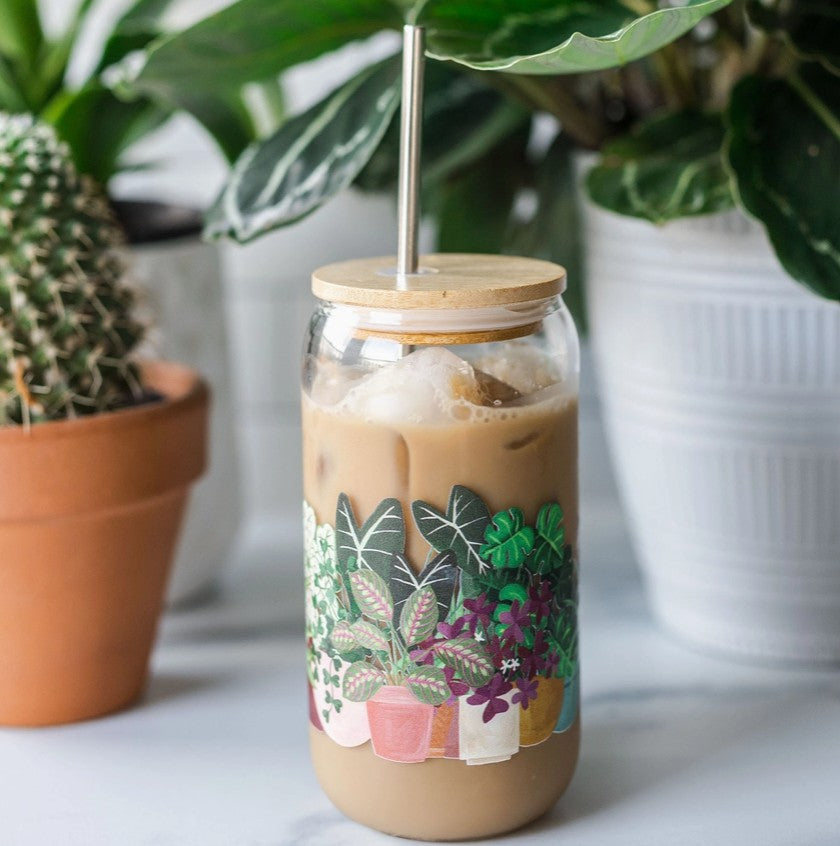 Houseplants Glass Cup