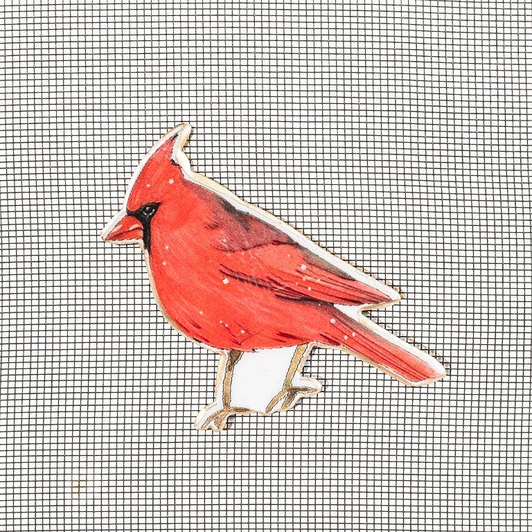 Screen Door Cardinal Two-Sided Magnet