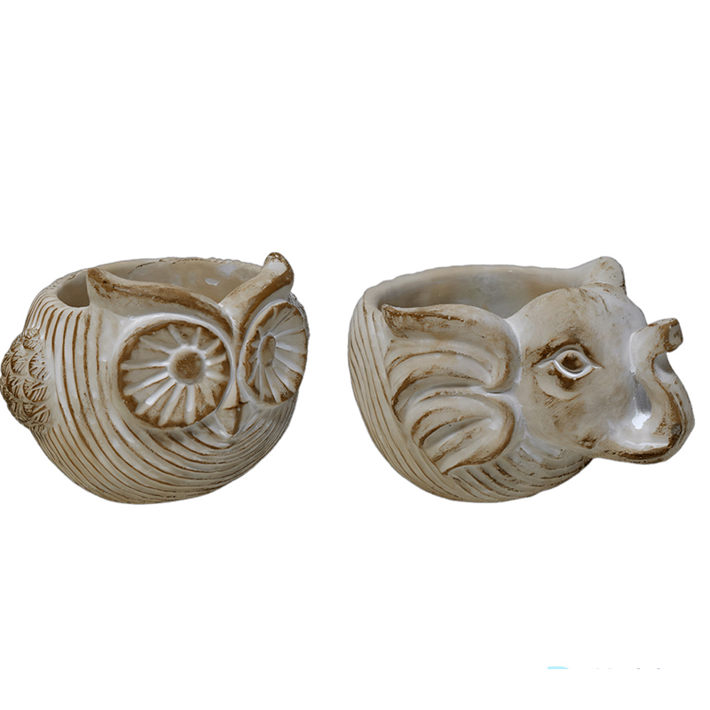 Boho Animal Pots