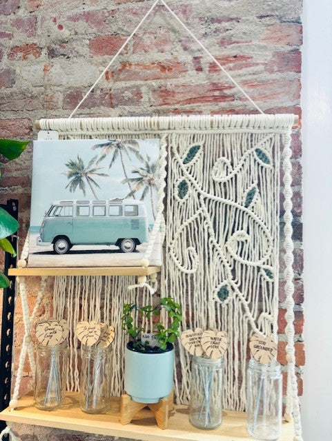 Macrame - Double Shelf Vine Design