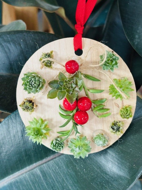 Succulent & Floral Ornaments - December 12th